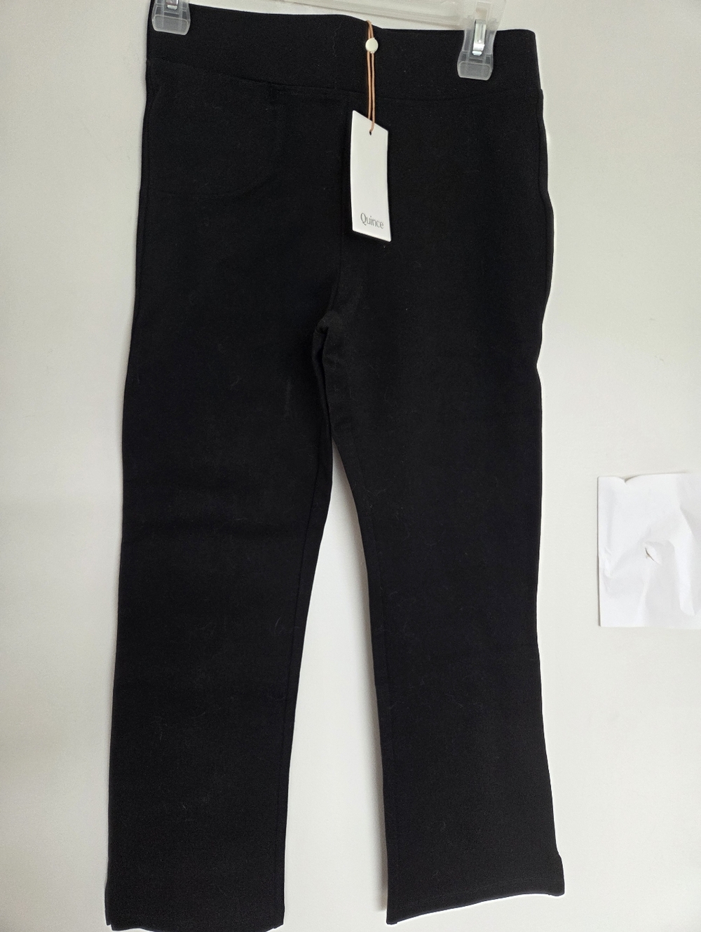 Quince Ponte Pull On Kick Flare Crop Pant SZ S NWT